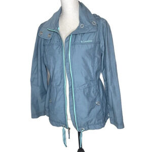Columbia Blue-Green RN 69724 CA 05367 Water Repellent Jacket SZ Med.